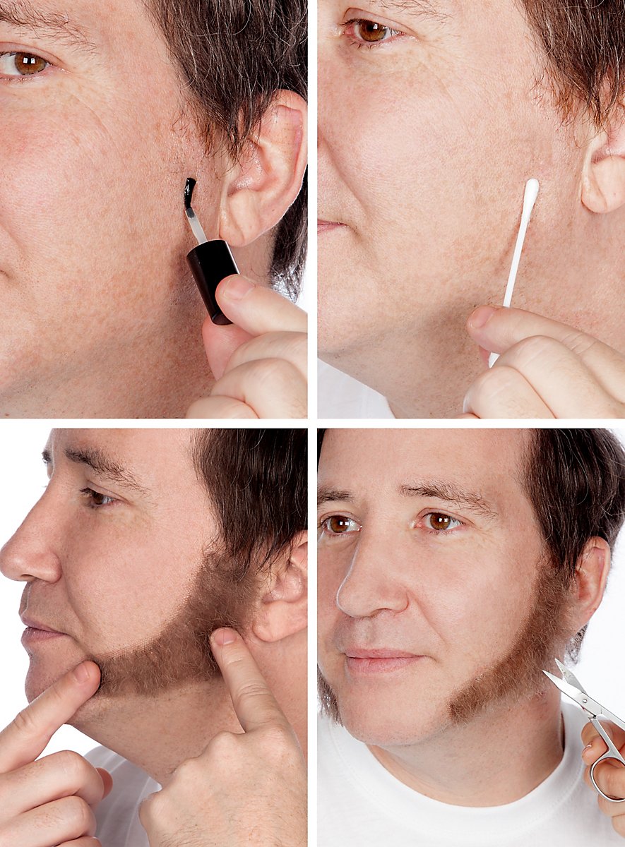 Koteletten gross | Echthaar schwarz-Metamorph-Deinparadies.ch