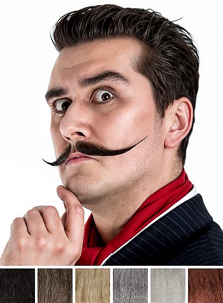 Künstler Schnauz Echthaar schwarz-Metamorph-Deinparadies.ch