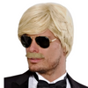 Playboy Dream Hair Perücke mit Schnurrbart | blond