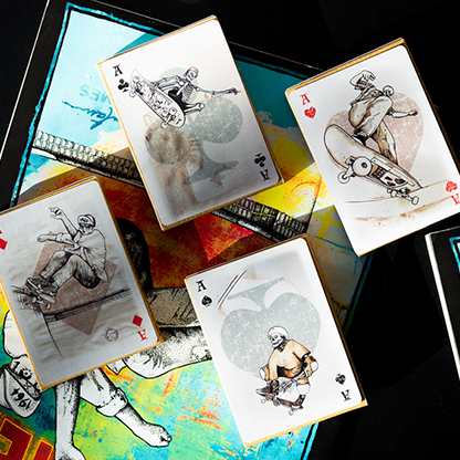 LANCE MOUNTAIN SKATING SKELETONS PLAYING CARDS-FULTONS Playing Cards-Deinparadies.ch