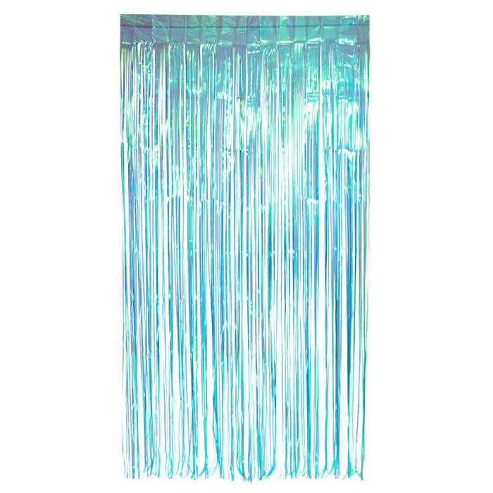 Lametta Vorhang | Party Curtain | türkisblau-Boland-Deinparadies.ch
