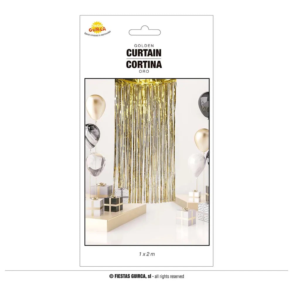 Lamettavorhang glitzernd | Gold-Guirca-Deinparadies.ch
