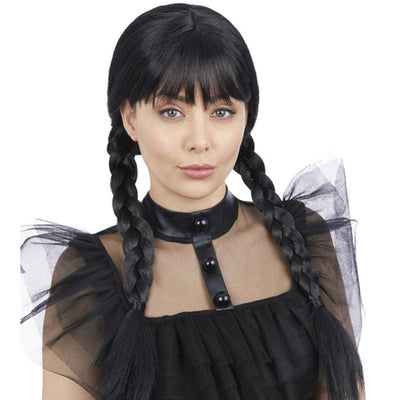 Long hair wig with braids | Women's Party Owl Supplies Deinparadies.ch