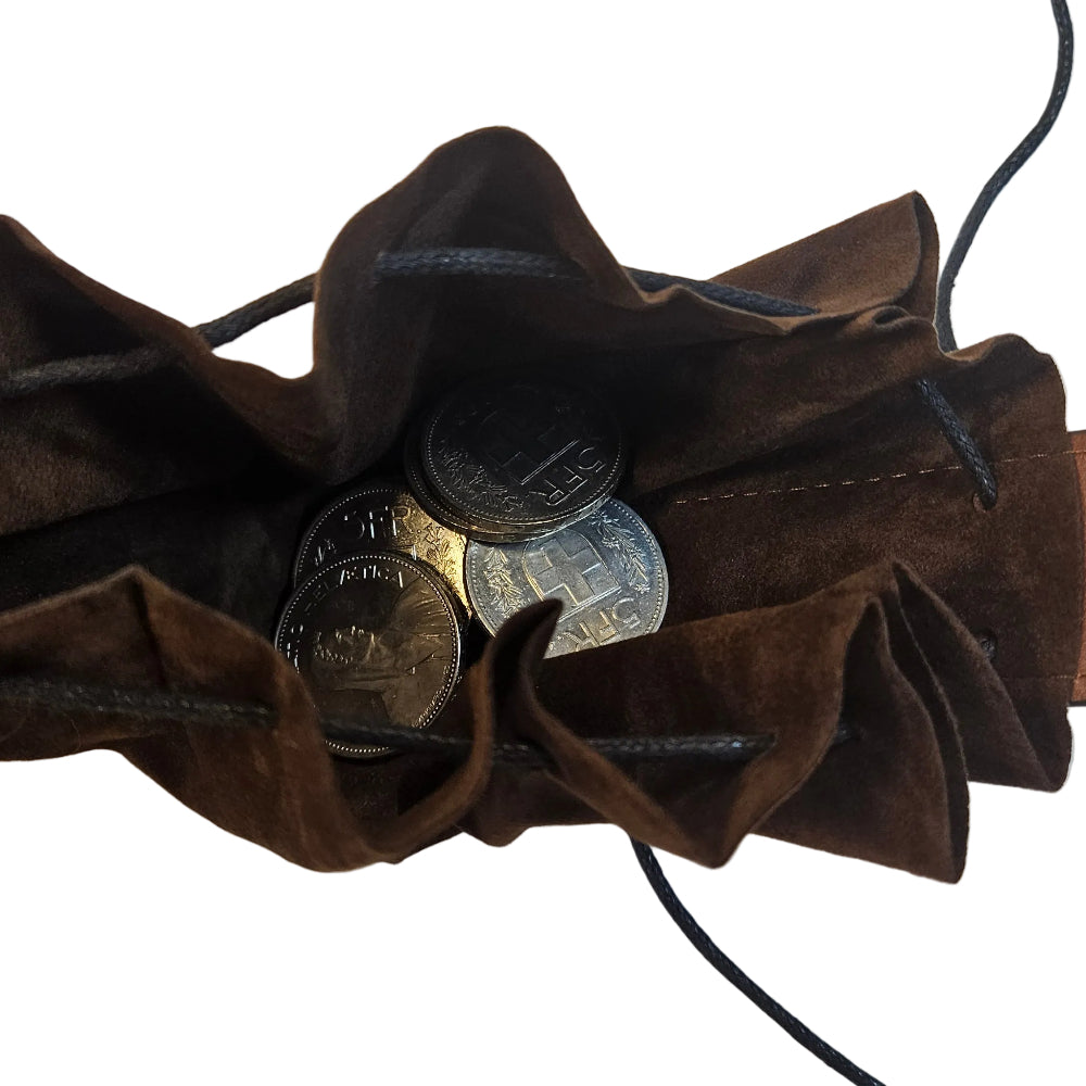 Lederbeutel Portemonnaie Mittelalter | braun-Party Owl Supplies-Deinparadies.ch