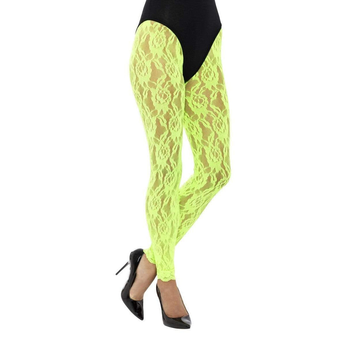 Leggings Lace 80's Green Smiffys at Deinparadies.ch