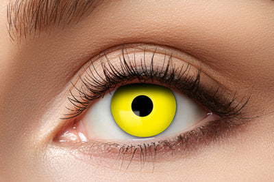 Contact lenses yellow