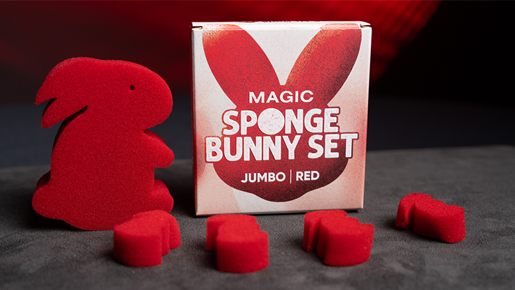 Magic Sponge Bunny Rabbit Set JUMBO RED | Murphy's Magic-Murphy's Magic Productions-Deinparadies.ch