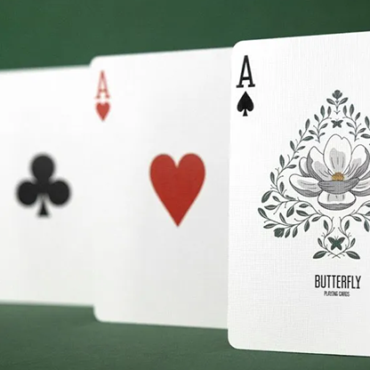 Magnolia White Playing Cards