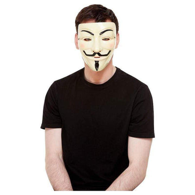 Masque Anonymous Vendetta jaune Orlob chez Deinparadies.ch