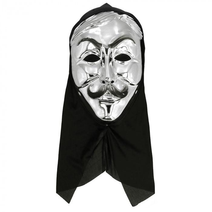 Anonymous Hooded Mask | silver orlob at Deinparadies.ch