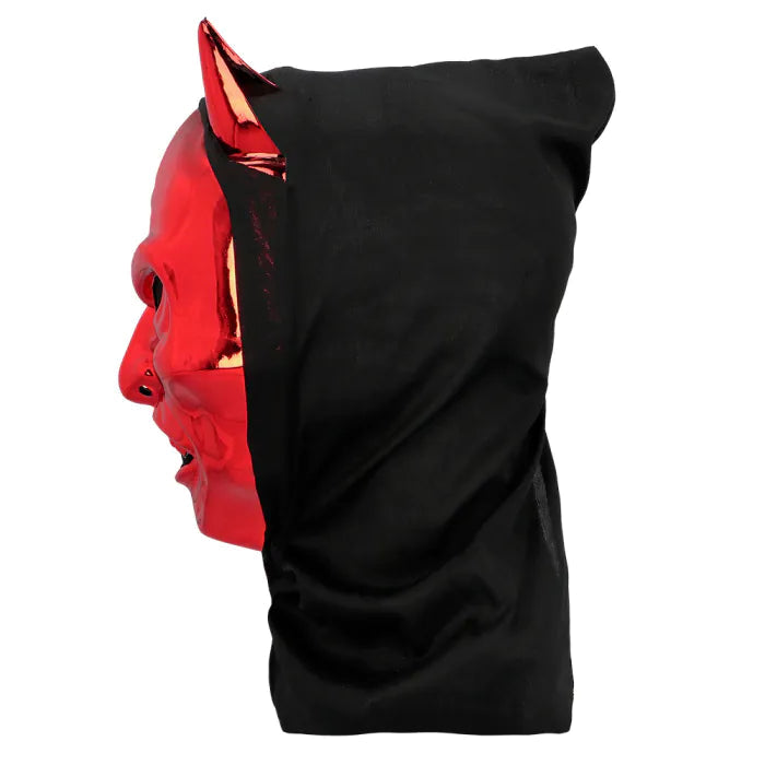 Maske Schillernder Teufel mit Kapuze