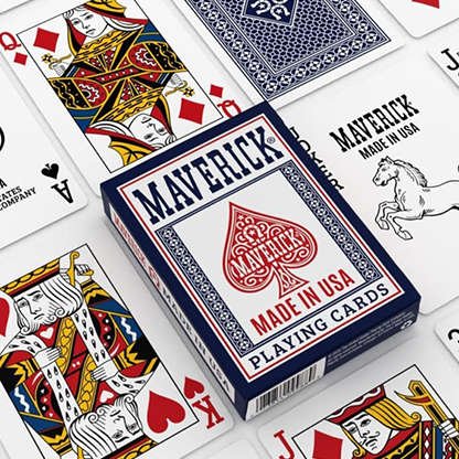 Maverick Made in the USA (Blue) Playing Cards-ClassicDecks.com-Deinparadies.ch