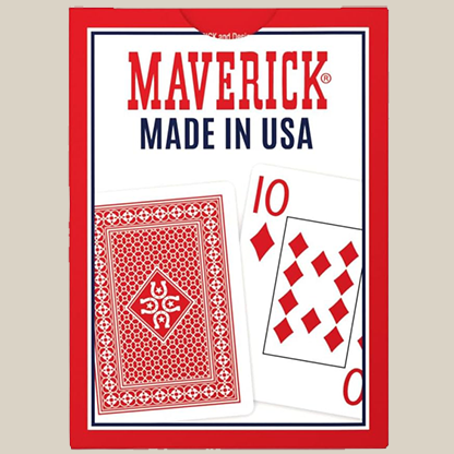 Maverick Made in the USA (Red) Playing Cards-ClassicDecks.com-Deinparadies.ch