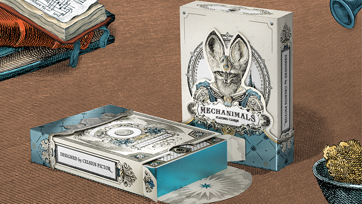 Mechanimals Deluxe Edition (Gilded) Playing Cards Celso Martiinez Rodriguez bei Deinparadies.ch