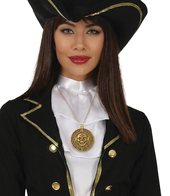 Medaillon Piratin mit Totenkopf-Guirca-Deinparadies.ch