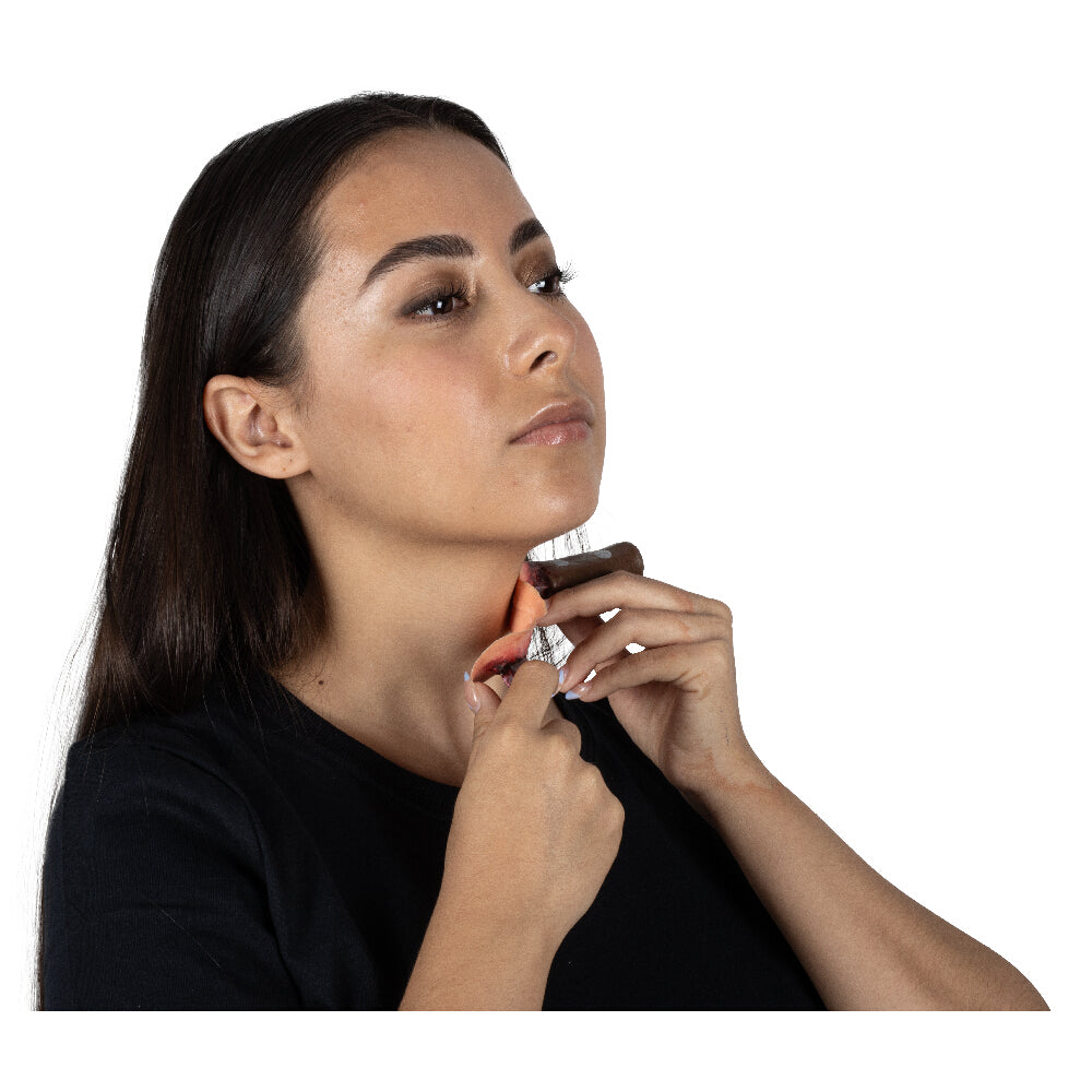 Messer im Hals Latexapplikation-Ghoulish Productions-Deinparadies.ch