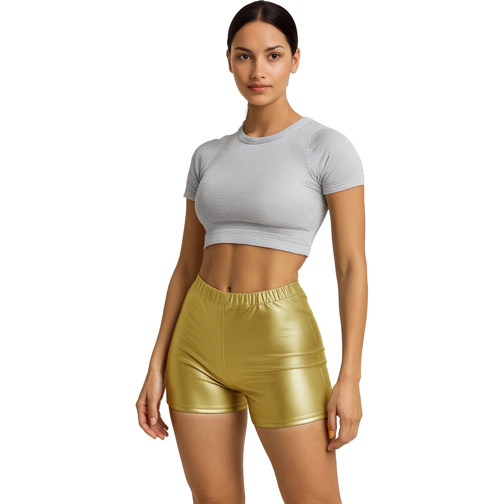 Metallische Shorts für Damen | Gold-Guirca-Deinparadies.ch