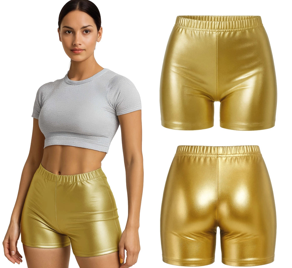 Metallische Shorts für Damen | Gold-Guirca-Deinparadies.ch
