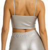 Metallische Shorts für Damen | Silber-Guirca-Deinparadies.ch