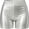 Metallische Shorts für Damen | Silber-Guirca-Deinparadies.ch
