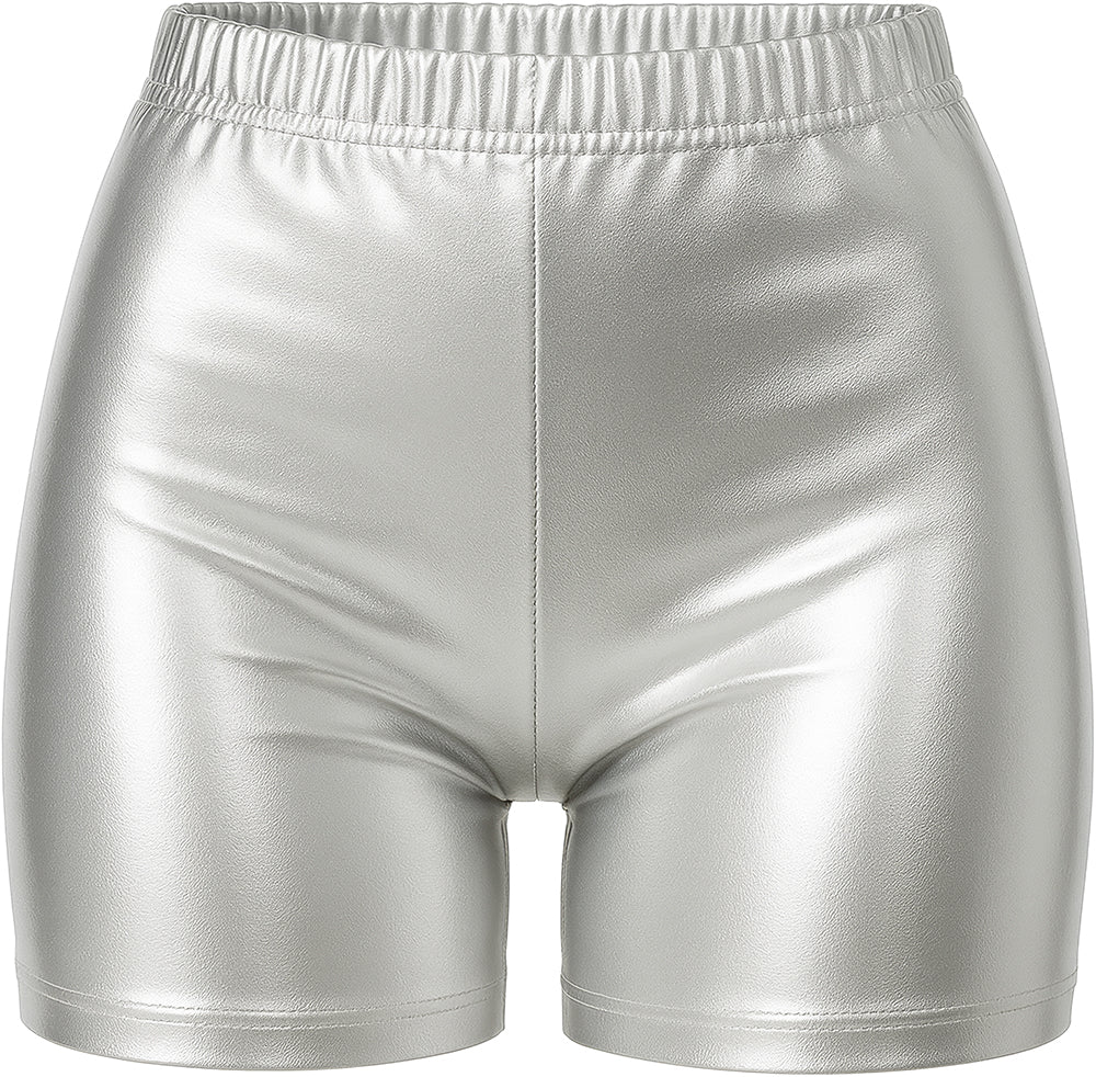 Metallische Shorts für Damen | Silber-Guirca-Deinparadies.ch