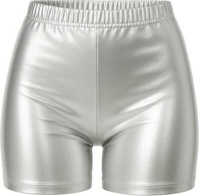 Metallische Shorts für Damen | Silber-Guirca-Deinparadies.ch