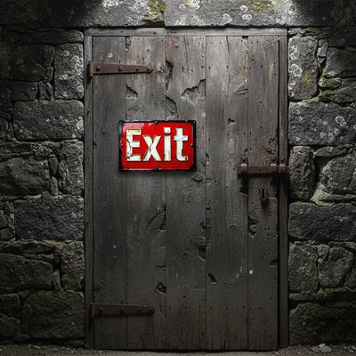 Metallschild | EXIT-Party Owl-Deinparadies.ch