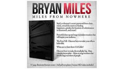Miles from Nowhere Lecture Notes (con Bonus Tricks Online) por Bryan Miles - ebook Deinparadies.ch en Deinparadies.ch