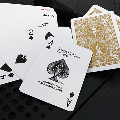 Mini Bicycle Cards (Gold)-US Playing Card Co.-Deinparadies.ch