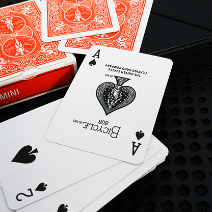 Mini Bicycle Cards (Orange)-US Playing Card Co.-Deinparadies.ch