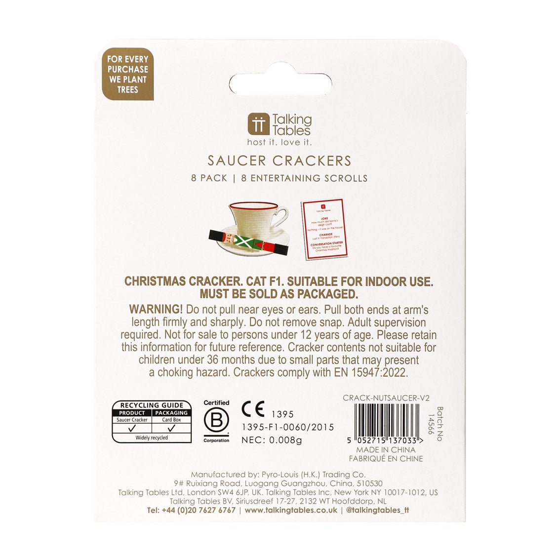 Mini Nutcracker Christmas Crackers-Talking Tables-Deinparadies.ch