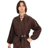 Camisa medieval criado marrón Andracor en Deinparadies.ch