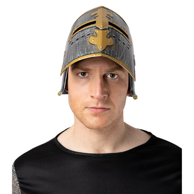 Medieval helmet with visor