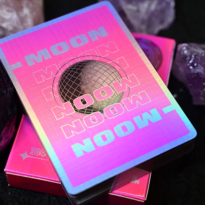Moon (Pink Holo) Playing Cards-Secret Factory-Deinparadies.ch