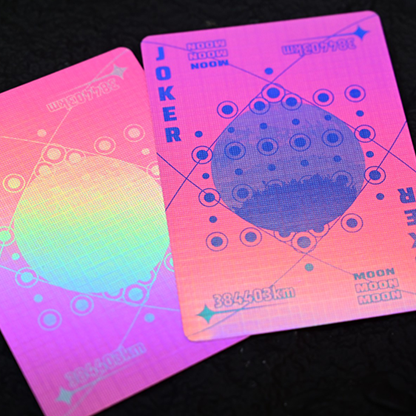Moon (Pink Holo) Playing Cards-Secret Factory-Deinparadies.ch