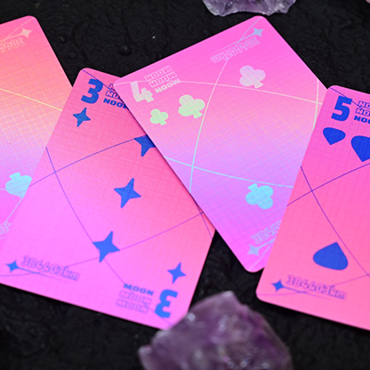 Moon (Pink Holo) Playing Cards-Secret Factory-Deinparadies.ch