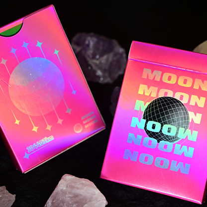 Moon (Pink Holo) Playing Cards-Secret Factory-Deinparadies.ch