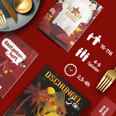 Mord bei Tisch: Krimidinner | Dschungelstars-Mord bei Tisch-Deinparadies.ch