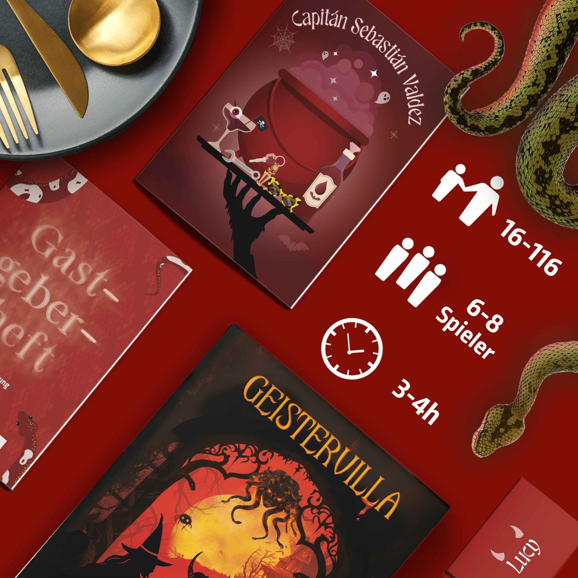 Mord bei Tisch: Krimidinner | Geistervilla-Mord bei Tisch-Deinparadies.ch