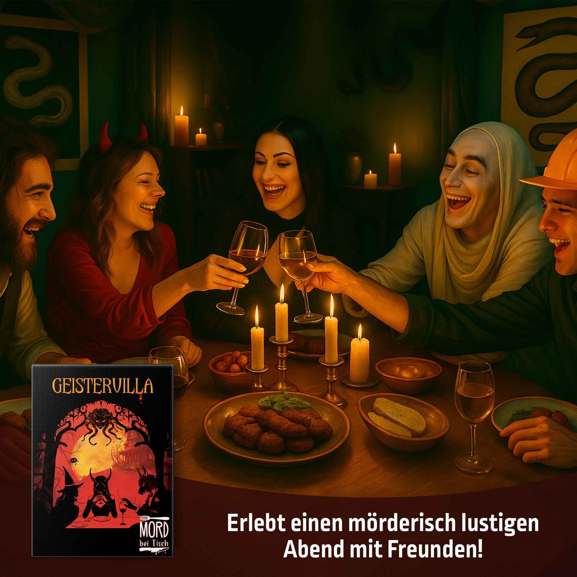 Mord bei Tisch: Krimidinner | Geistervilla-Mord bei Tisch-Deinparadies.ch