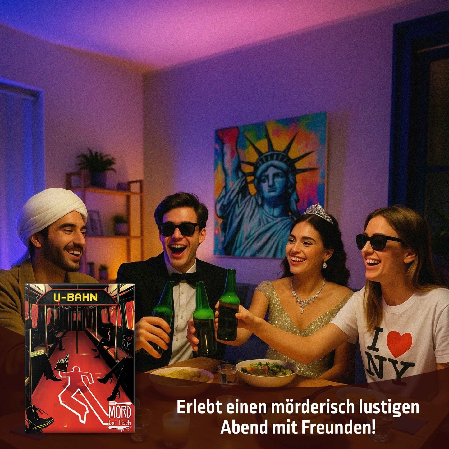 Mord bei Tisch: Krimidinner | U-Bahn-Mord bei Tisch-Deinparadies.ch