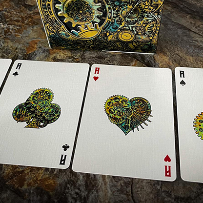 Mortalis Machina Cobalt Edition Playing Cards-The Paper Gear Company-Deinparadies.ch