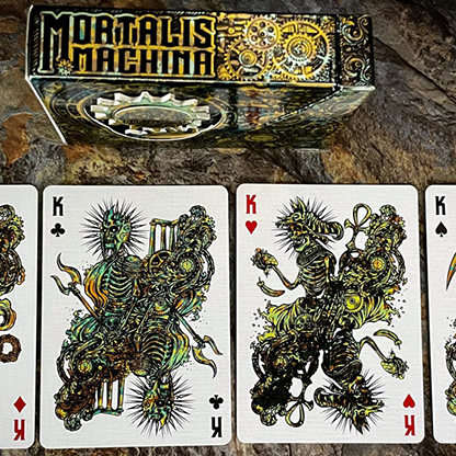 Mortalis Machina Cobalt Edition Playing Cards-The Paper Gear Company-Deinparadies.ch