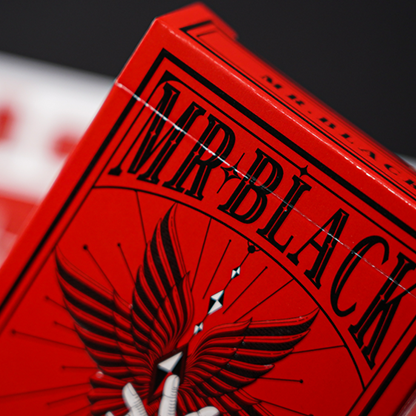 Mr. Black V1 (Red) Playing Cards-TCC PLAYING CARDS CO. LIMITED-Deinparadies.ch