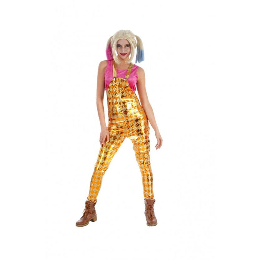 Mrs Crazy women's costume gold/pink Chaks at Deinparadies.ch
