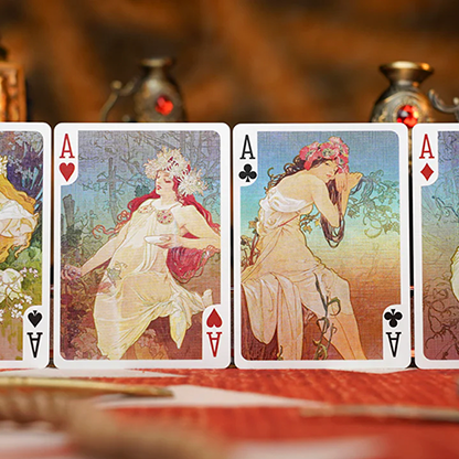 Mucha Special Edition Playing Cards | 52 MUSÉE-TCC PLAYING CARDS CO. LIMITED-Deinparadies.ch
