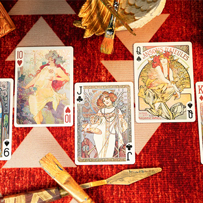 Mucha Standard Playing Cards | 52 MUSÉE-TCC PLAYING CARDS CO. LIMITED-Deinparadies.ch