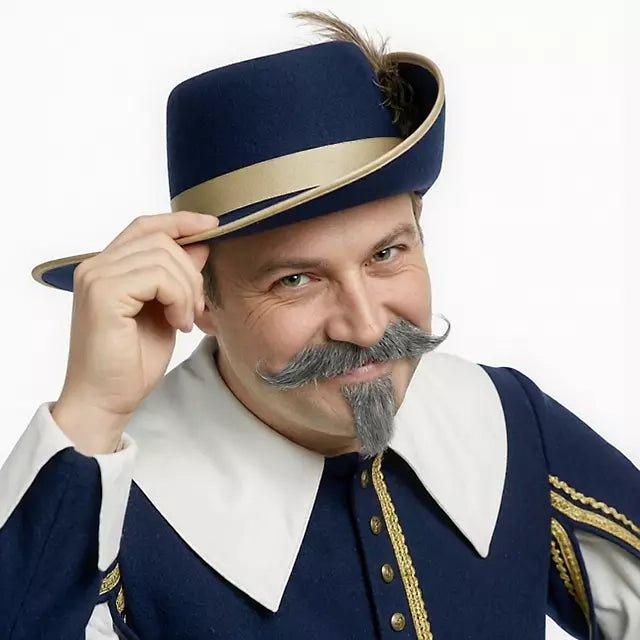 Musketier Echthaar Bartset | grau-Metamorph-Deinparadies.ch