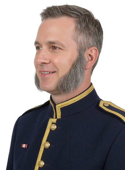 Mutton Chops Echthaar Backenbart | grau-Metamorph-Deinparadies.ch