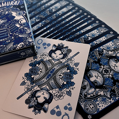 Neko Samurai (Blue) Playing Cards-Hypie Lab-Deinparadies.ch